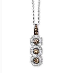 LeVian Chocolatier Diamond Triple Halo Necklace